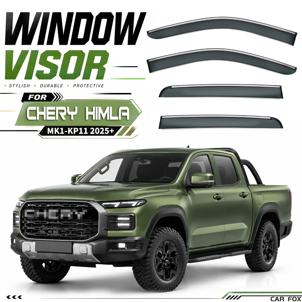Suitable for Chery Himla Pickup Truck Window Visor