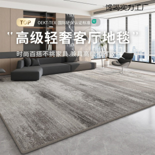 Carpet Living Room Light Luxury High-End New Style No-Wash Wipeable Bedroom Bedside Blanket Thickened Soundproof Sofa Floor Mat