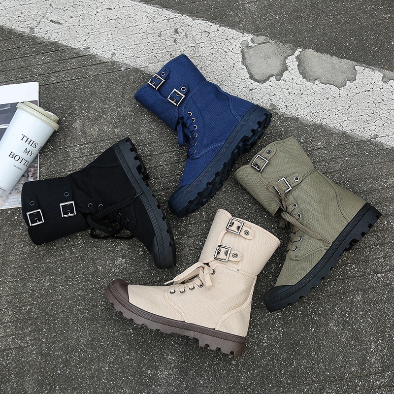 Men Running Shoes Sports Shoes Sneakers Canvas Arch Support Shock Absorption Sneakers_voghion.com