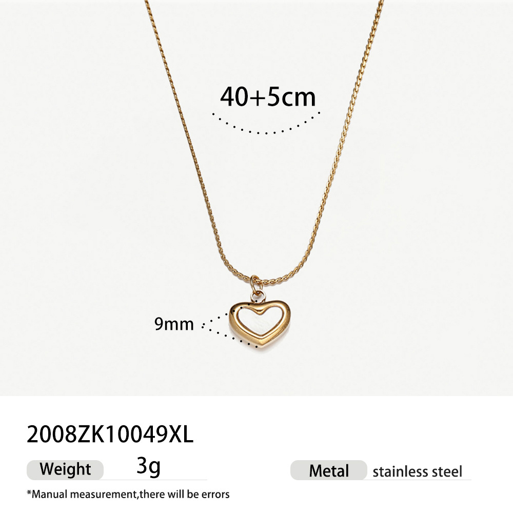 TENA Europa y los Estados Unidos original nicho de diseño amor conchas de arroz cuentas puro collar de acero inoxidable conjunto de collares