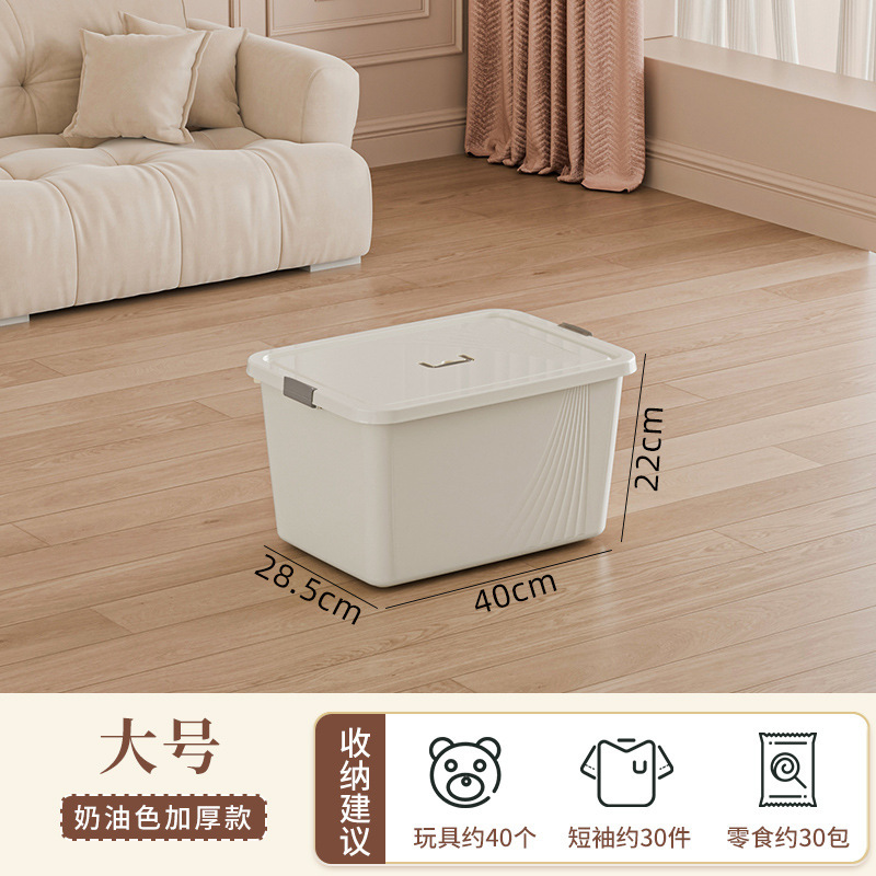 収納ボックス蓋付き家庭用衣類玩具スナック本手提げ収納ボックス大容量プラスチック整理ボックス卸売り|undefined
