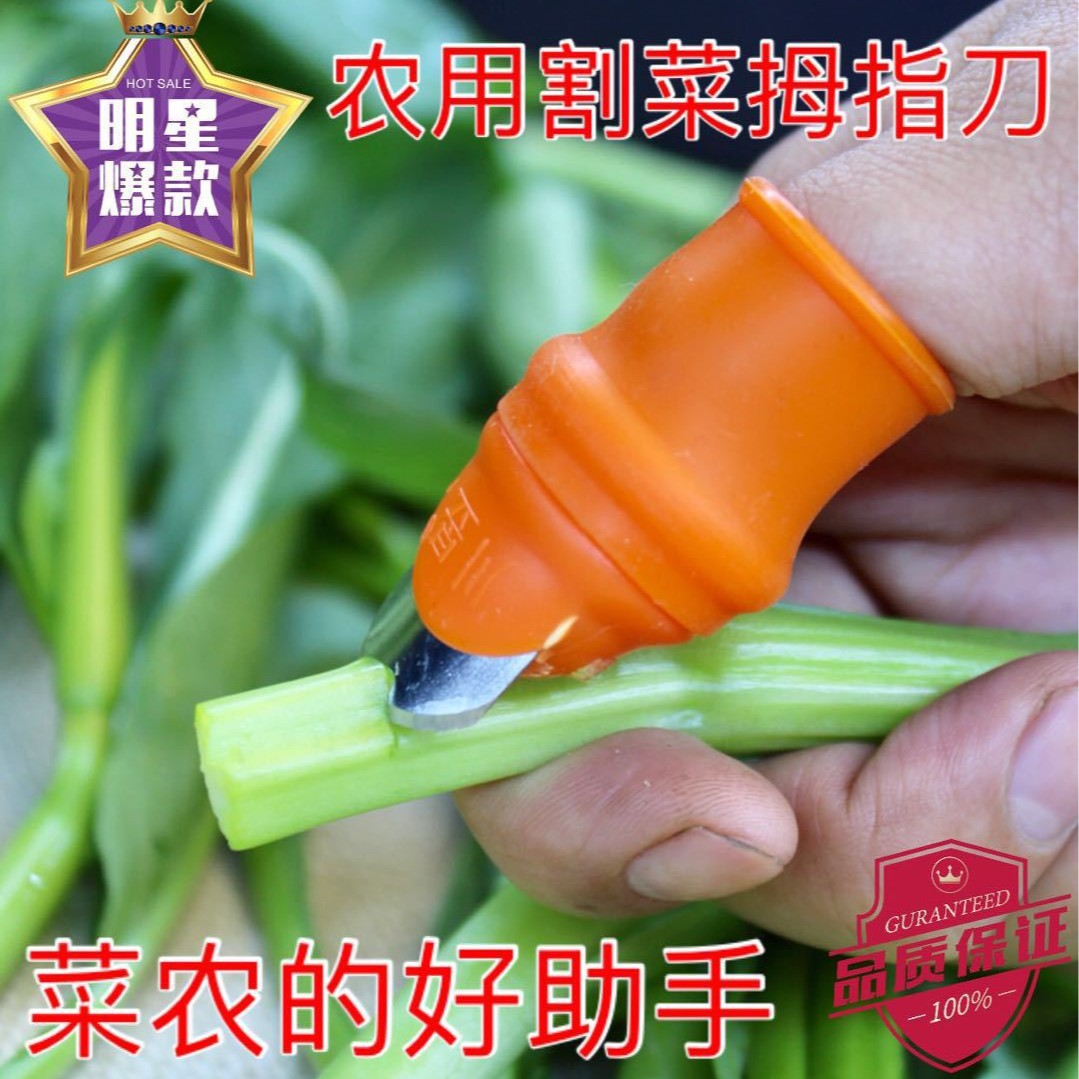 包邮拇指刀割菜刀菜心刀摘菜刀农用农场菜场蔬菜专用刀手指刀农具