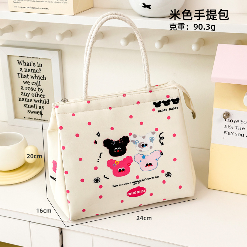 新商品アニメかわいい弁当箱ハンドバッグ野炊飯弁当バッグ大容量収納袋お土産袋バッグ|undefined