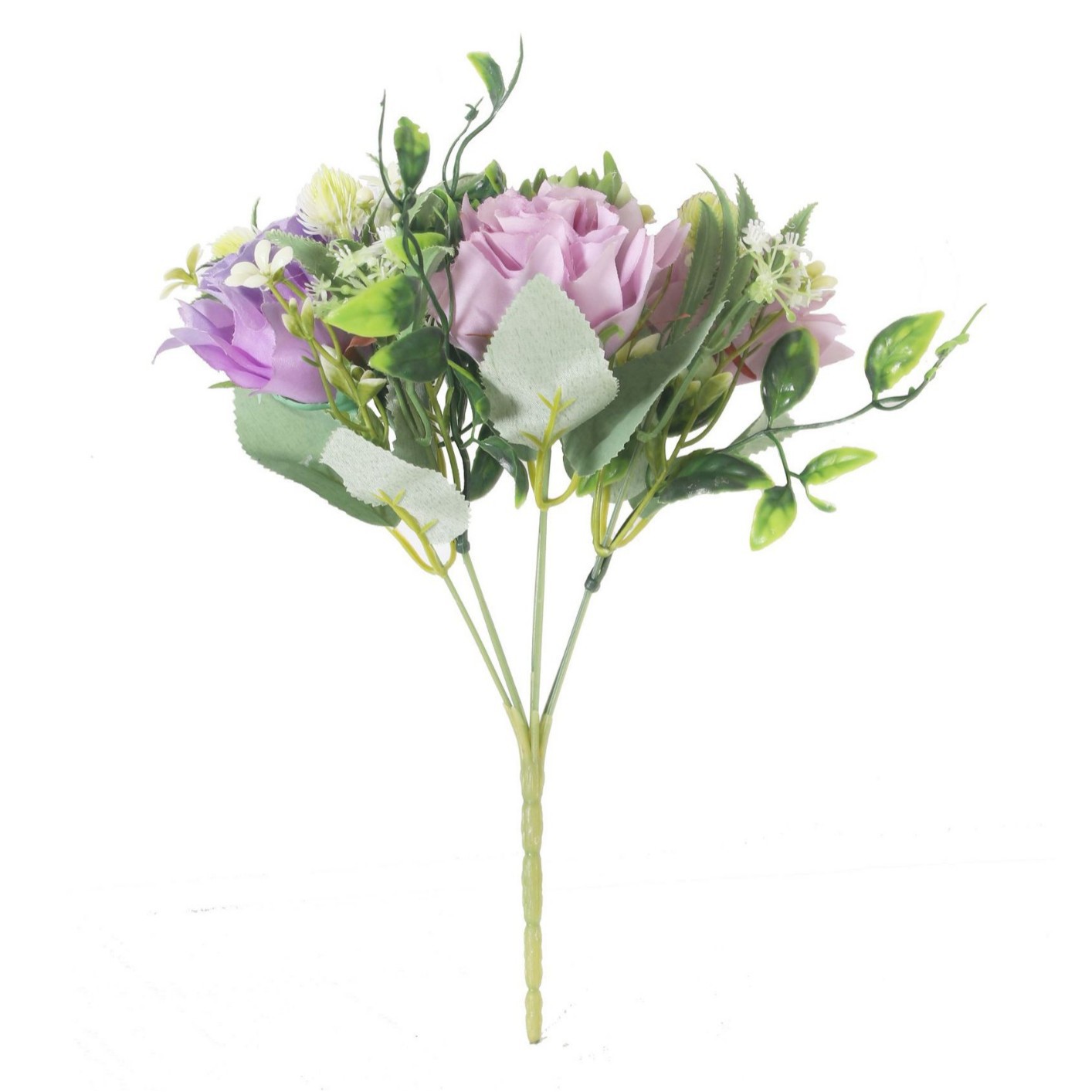 Ramo artificial de rosa Baihuabang, estilo europeo blanco, flores falsas en stock al por mayor