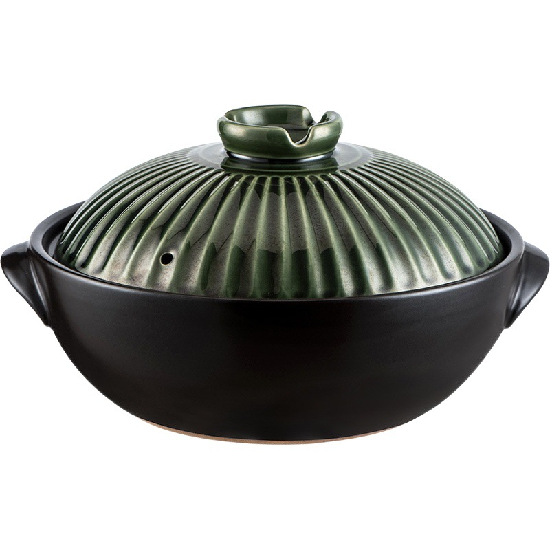 Ceramic Clay Pot Stew Pot Japanese Retro Style Direct Fire Cooking Non-Cracking Clay Pot for Commercial and Home Use Wholesale