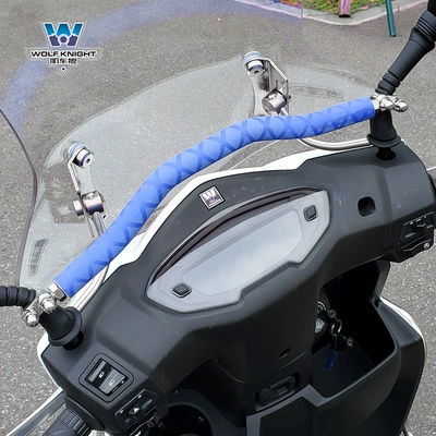 front mobile phone bracket balance bar — Motorcycle bumper - afr125-top-thread-blue