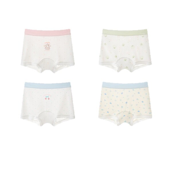 Children's antibacterial breathable silk underwear