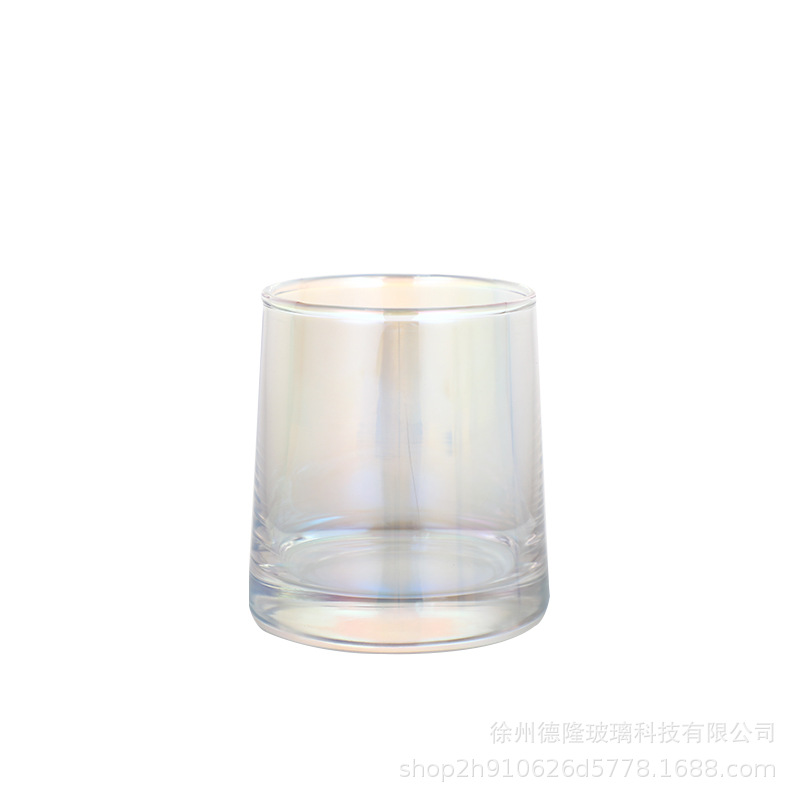 Taza de cera de banana ámbar con tapa ins taza vacía color brillante DIY vasos de cera de piedra de fragancia decoración de alta calidad