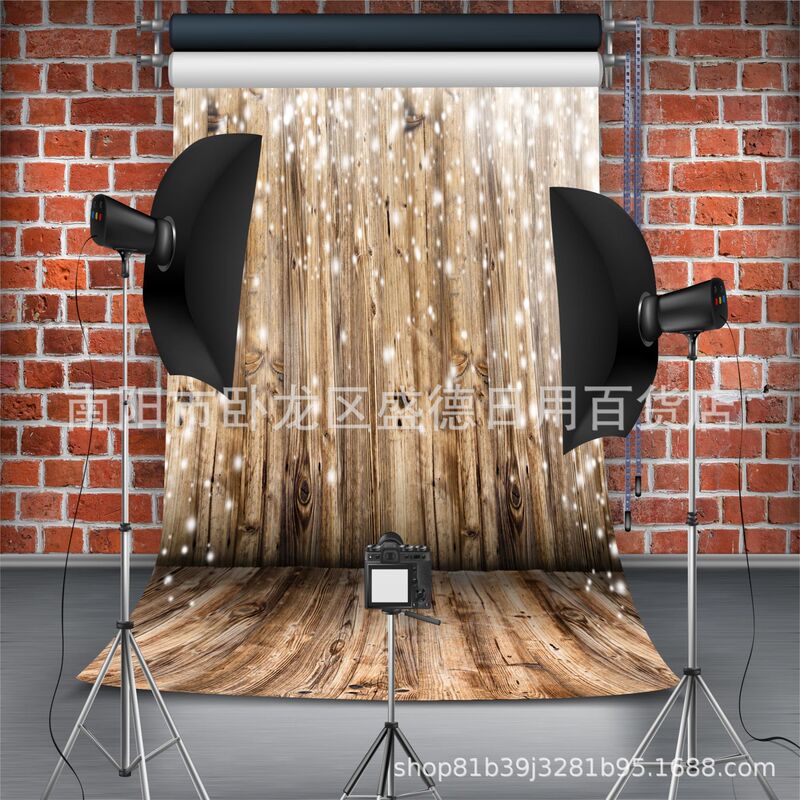Cross-border Amazon rural nostalgic wooden floor wooden wall photo banner baby newborn photography background cloth props Cross-border Amazon rural nostalgic wooden floor wooden wall photo banner baby newborn photography background cloth props