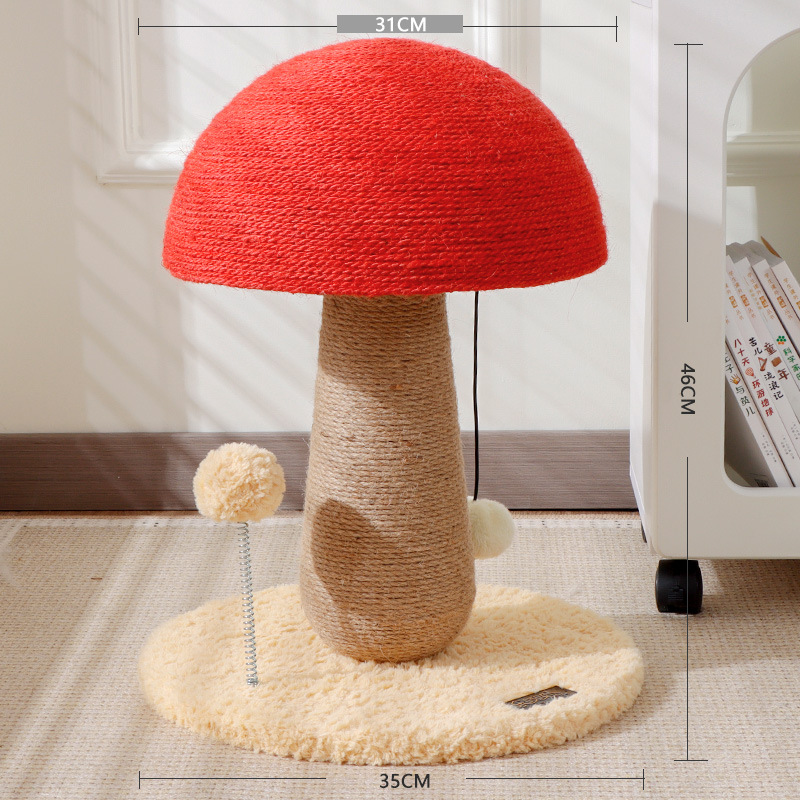 Tablero de agarre para gatos para interiores, poste de agarre para gatos, juguete para gatos, marco de escalada para gatos, garra vertical, cuerda de cáñamo, bola de agarre, juguete sin migajas