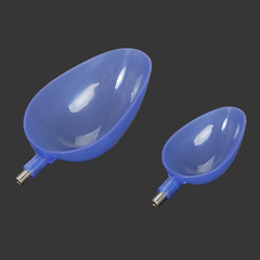 Carbon Fiber Feeder Scoop Manufacturer, Two-Section Telescoping Long-Range Baiting Scoop for Fishing Gear—Wholesale, Interchangeable Head Available