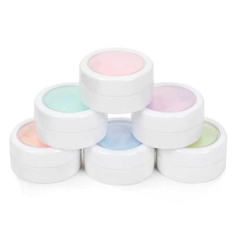 Nuevo polvo nacarado Aurora desnudo transfronterizo para manicura en línea celebridad hielo piel en polvo de alta luz hielo transparente blanco brillo en polvo