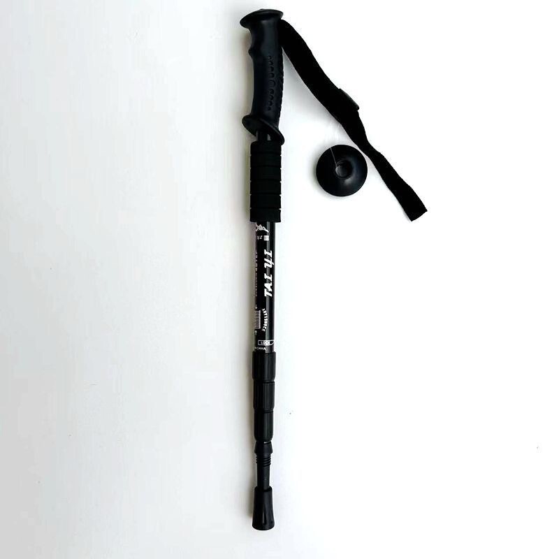 屋外トレッキングポール折りたたみアルミ合金 3 セクション 4 セクション伸縮ステッキトレッキングハイキング松葉杖|undefined