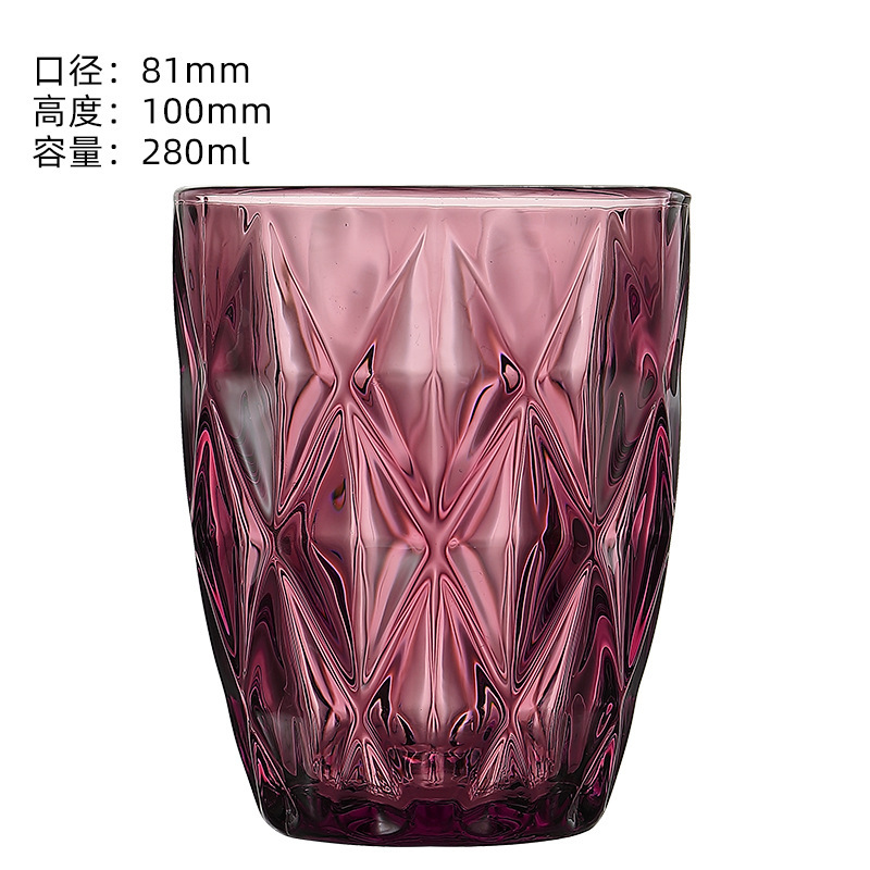 Nueva venta al por mayor vidrio estilo nórdico beber taza helado taza engrosada resistente al calor hogar comercial