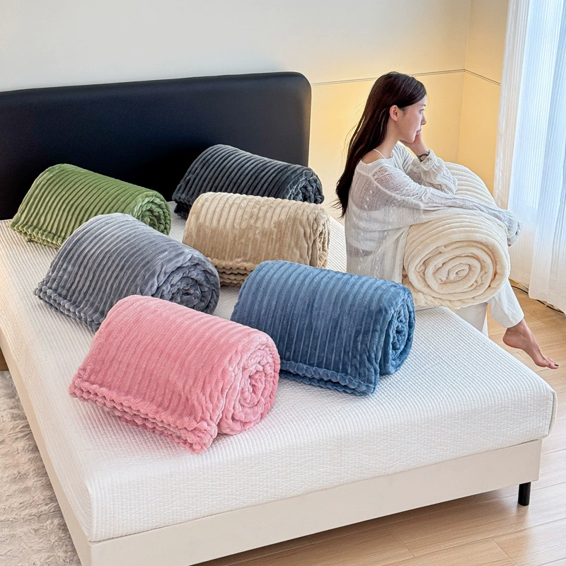 Plush duvet, flannel double-sided sofa for students for sleep, increased thickness