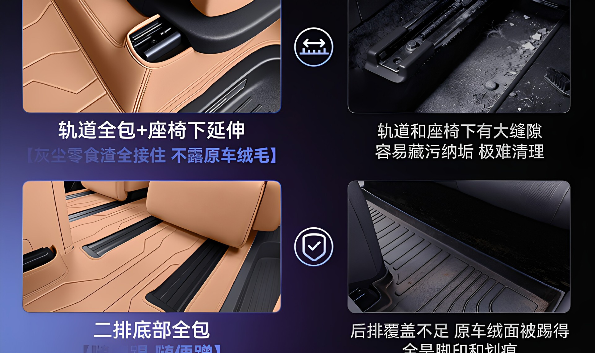Suitable for Xiaomi Pengcheng N90/N70 full-cover floor mats, 26 types of interior modification accessories, and trunk mat