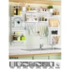 Extra large long board deluxe set 6 with knife rack and chopstick holder (White)