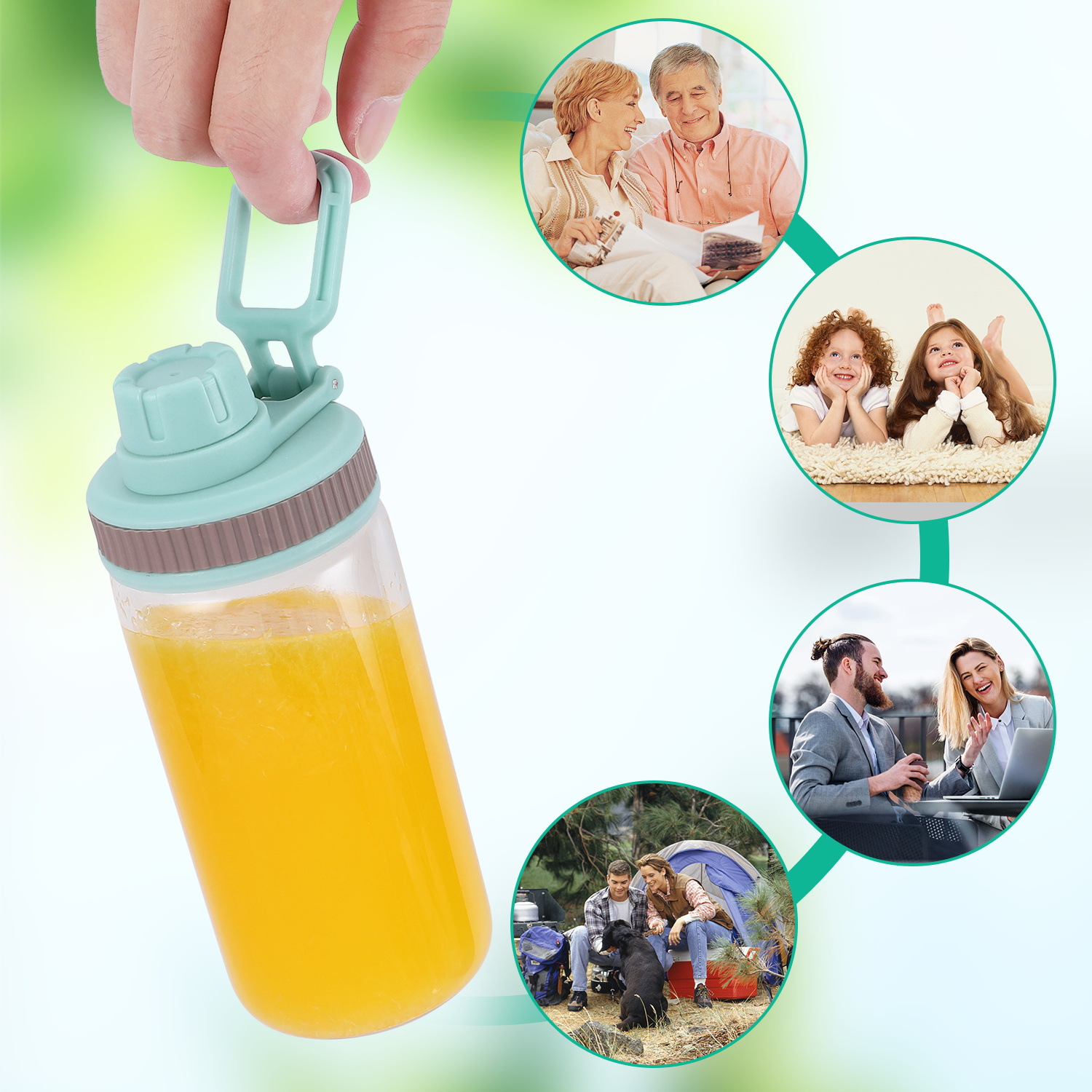 Portátil exprimidor hogar exprimidor inalámbrico pequeño portátil licuadora recargable exprimidor eléctrico taza