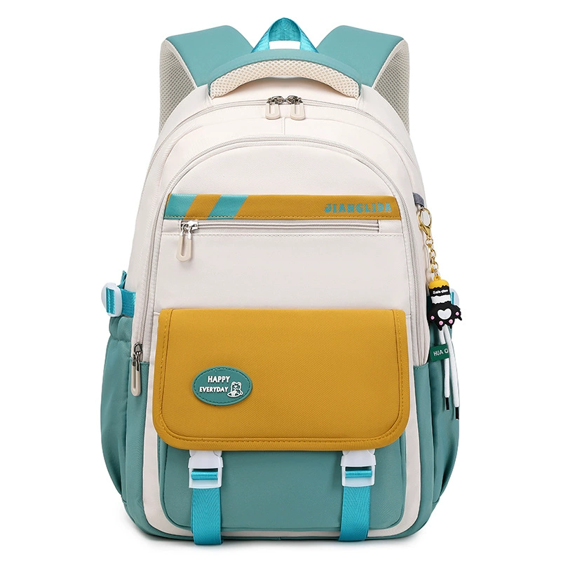 School bag, high quality waterproof capacious backpack, for secondary school, simple and elegant design