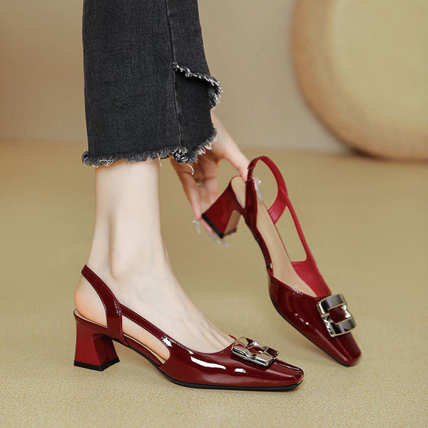 Sandals with a strap