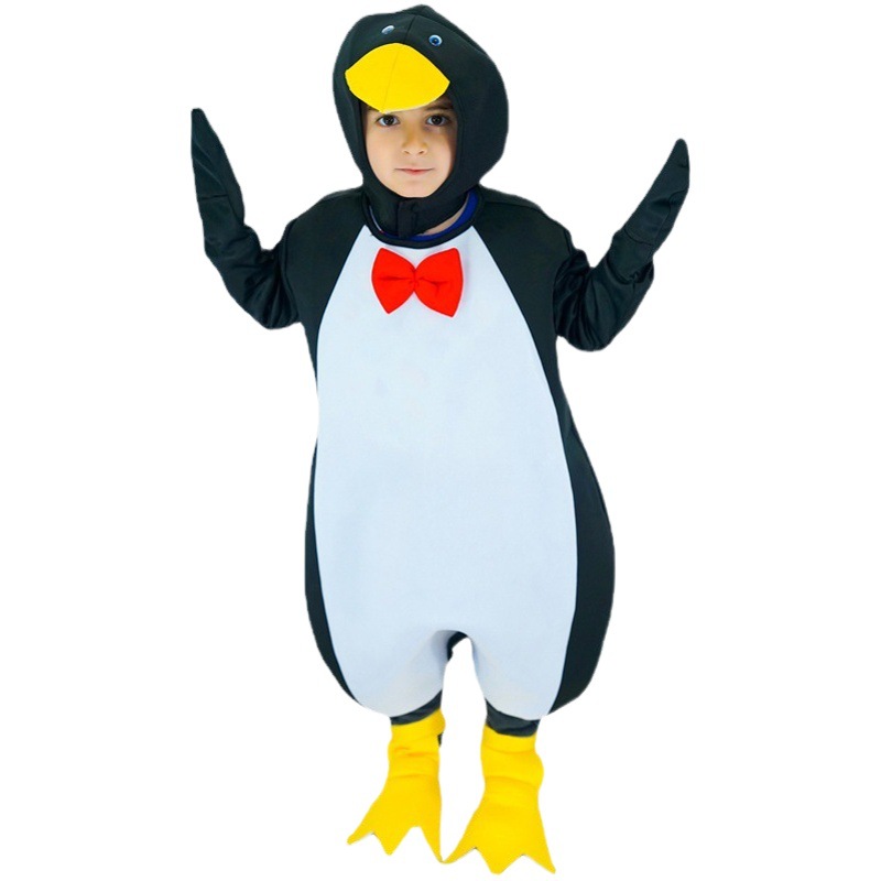 Traje de pingüino para niños disfraz de Halloween Masquerade Cosplay etapa de rol traje de rendimiento