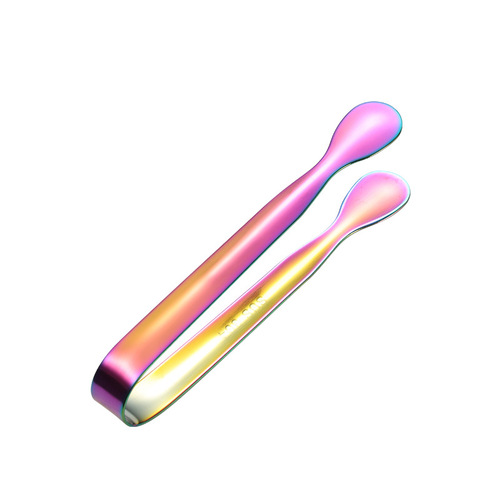 Aion 304 stainless steel round head sugar clip small ice clip titanium plated colorful hotel towel clip food clip