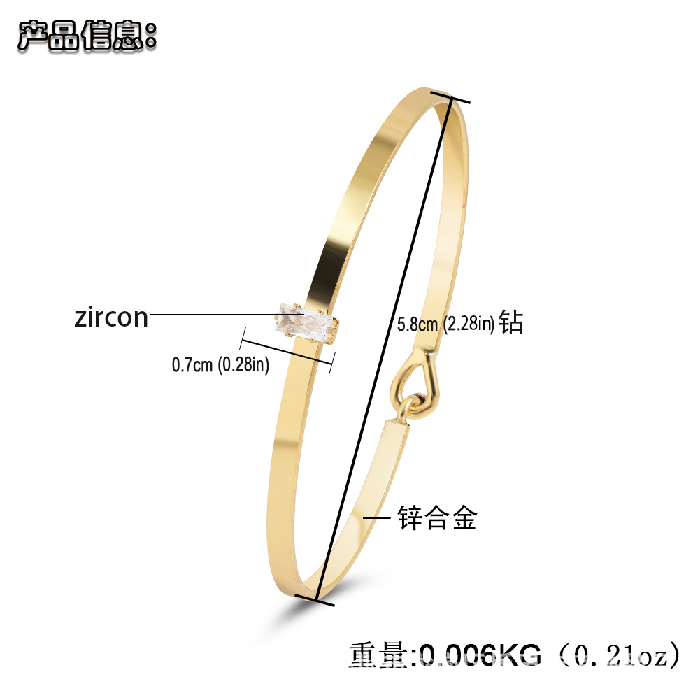 New Trendy Zinc Alloy Simple Bracelet display picture 11