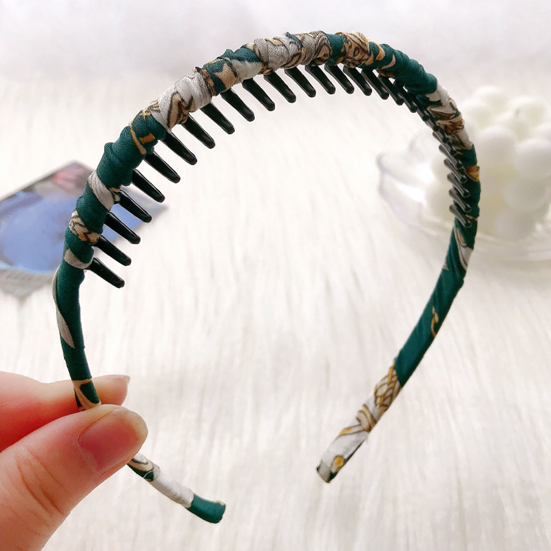 Banda de pelo de estilo coreano al por mayor Peine del pelo accesorios para el cabello lavado de la cara presionando diadema dentada antideslizante horquilla elegante dulce Internet celebridad banda de pelo