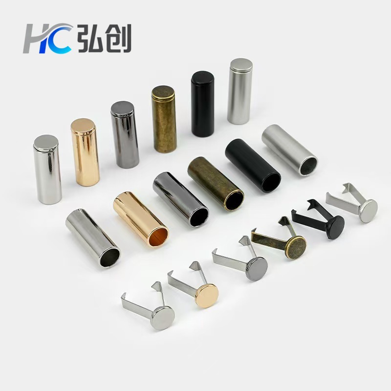 Metal Bell Stopper Cord Lock Round Straight Buckle Sweatshirt Pants Cord Lock Pendant Drawstring End