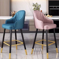 Bar chairs with adjustable and rotating features, lightweight luxury modern minimalist reception counter cash register high stool nail bar stool