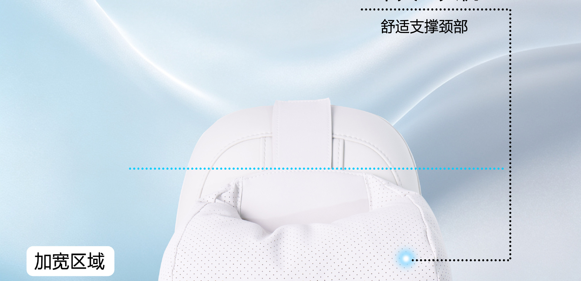 Car Headrest Cloud Cotton Neck Pillow Simple Business Style Adjustable Height Headrest Unisex Dual-Core Headrest