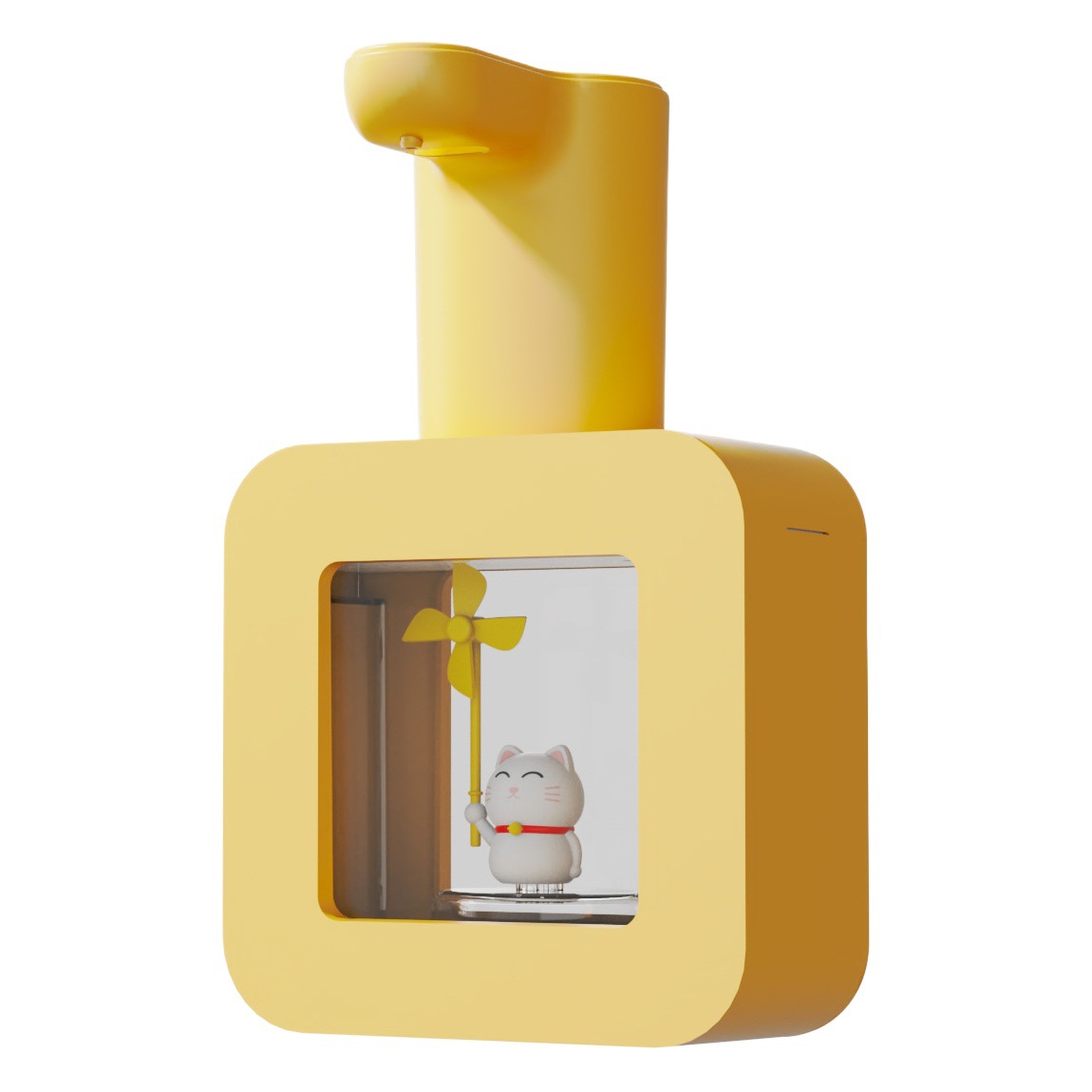 R01 PET Cube espuma teléfono móvil inteligente impermeable sin contacto dispensador de jabón de inducción automático para niños