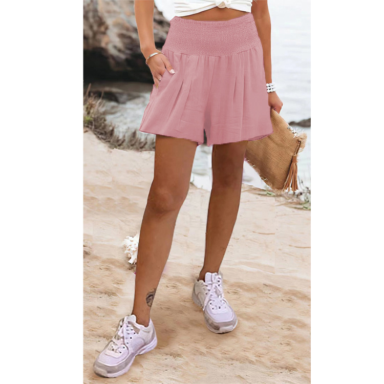 Patchwork Design Women's Daily Fashion Solid Color Shorts Patchwork Casual Pants