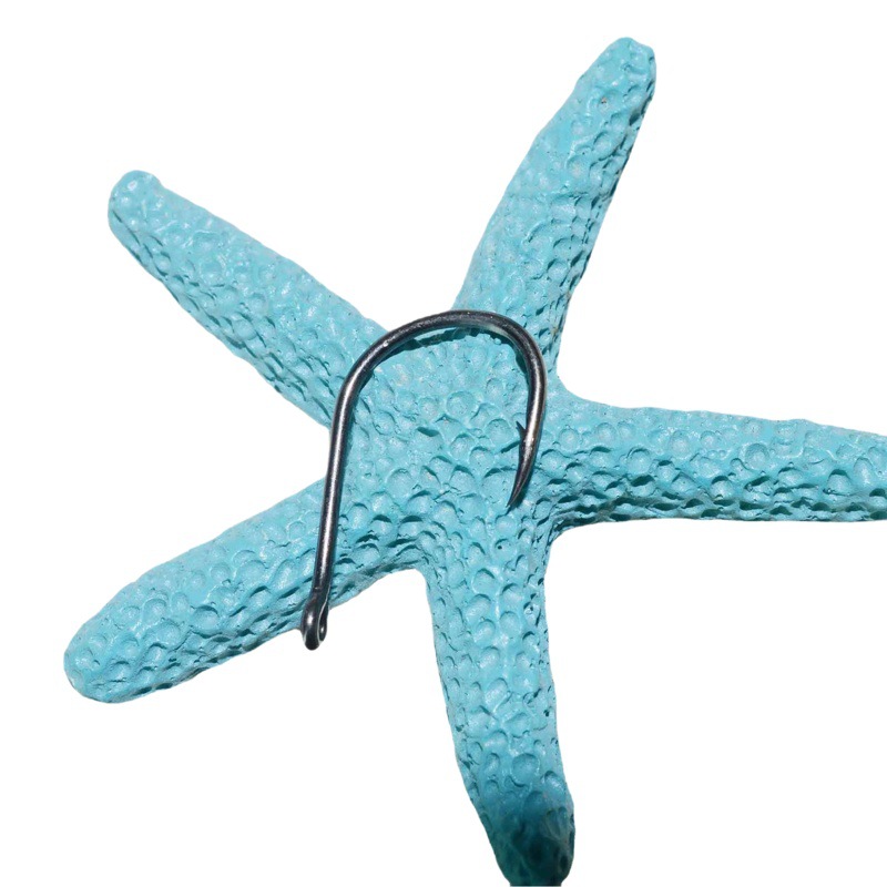 Qihu boutique tubo fu isini 9938 anzuelo carpa gancho anti-óxido azul fábrica calidad 10 unids/bolsa