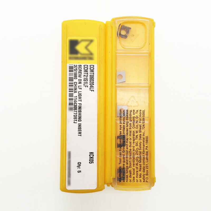 美国肯纳数控刀片CCMT060204LF KCK05内孔车刀片 铸铁加工