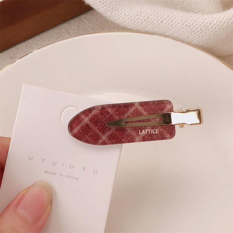 Retro francés simple clip de cabello maquillaje sin marcas clip de borde femenino de alta calidad clip de cabello lateral rompe temperamento clip de frisa adornamiento