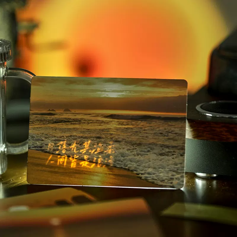 来图定制明星动漫透光藏字明信片创意告白卡隐形遇光显字贺卡批发