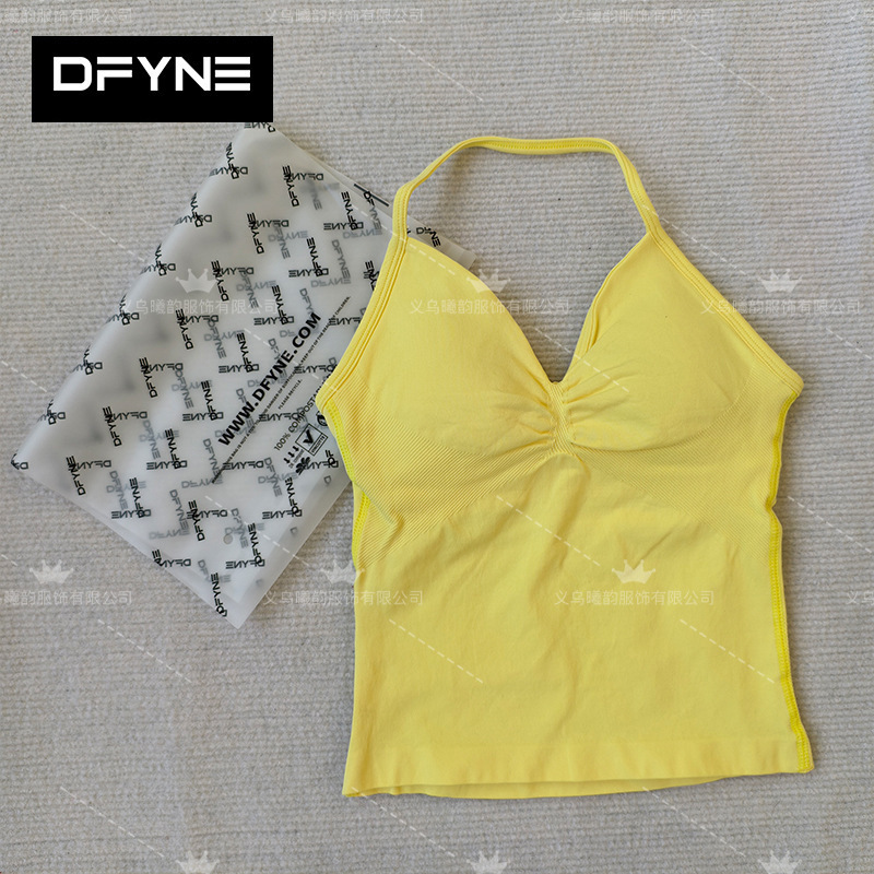 Dfyne Aliexpress Hot-Selling V-Neck Vest Multi-Color Elastic Breathable Yoga Fitness Sports Women's Sports Bra