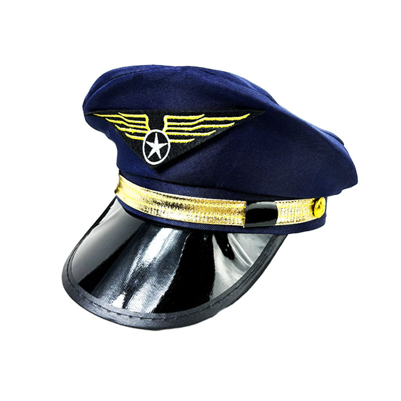 Sombrero de policía europeo y americano de siete colores de Amazon, uniforme sexy, sombrero de fiesta, sombrero de capitán de Halloween, sombrero de policía europeo y americano