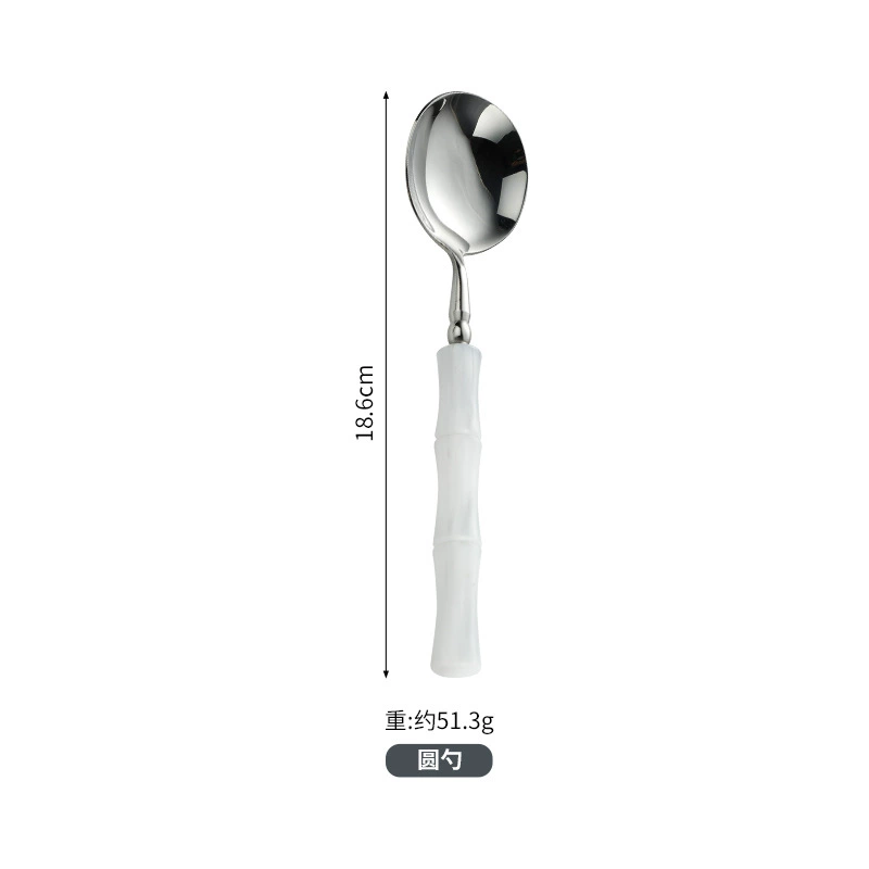 岛奇 Bamboo high quality acrylic tableware stainless steel