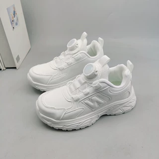 秋季新款小白鞋皮面防水运动鞋休闲百搭校园鞋子
