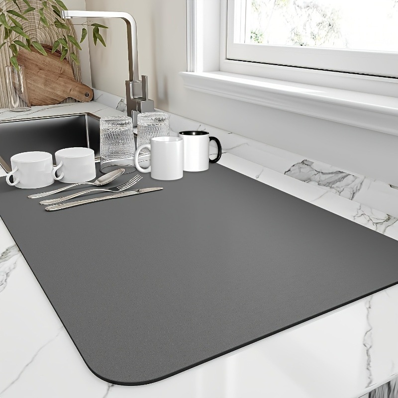 TEMU divertido esterilla de drenaje cocina esterilla de aislamiento térmico de mesa de comedor esterilla de absorción de agua esterilla de absorción de aceite esterilla de polvo al por mayor