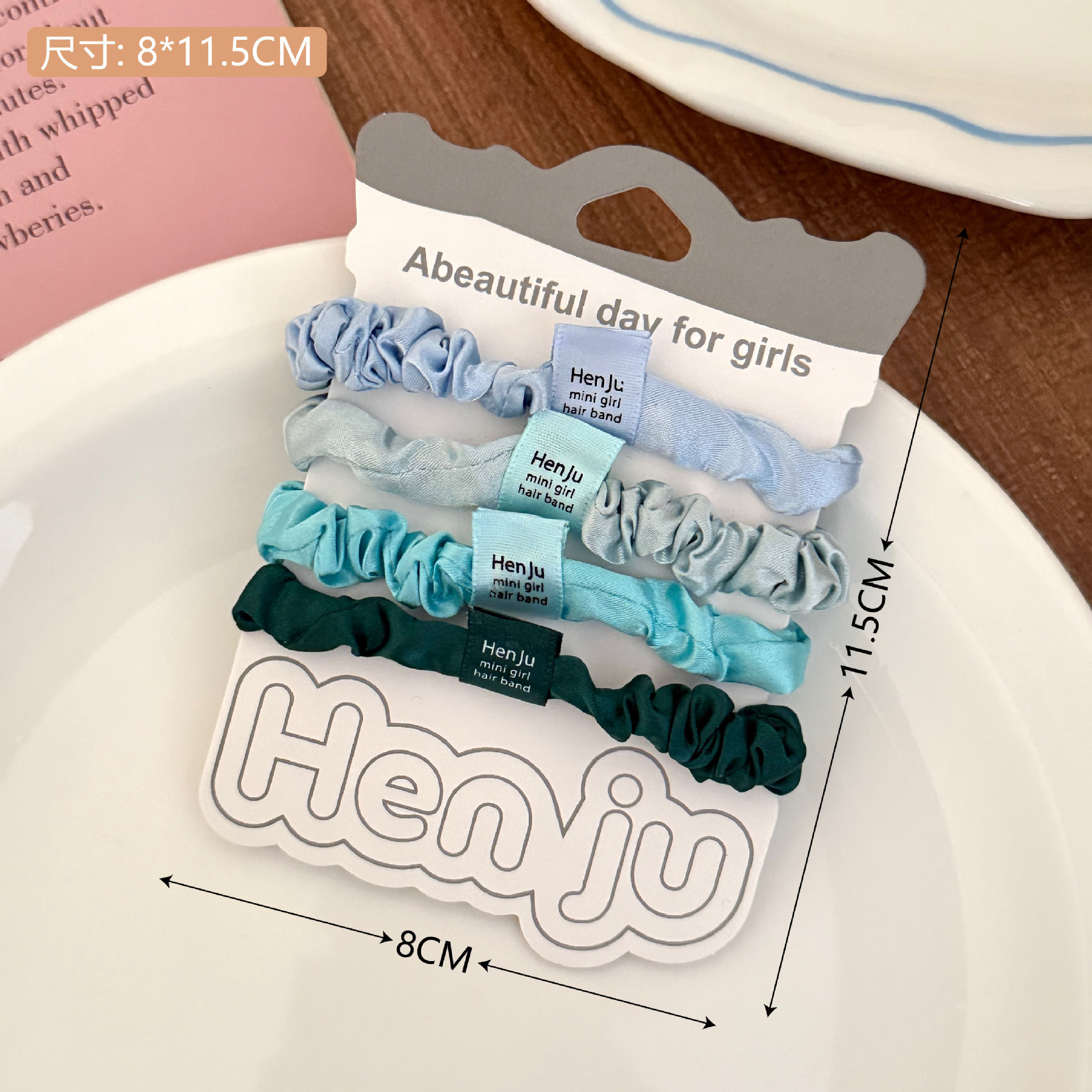 Nuevo punto ondulado anillo de pelo intestino delgado adornamiento de cabello de alta elasticidad duradera cuerda de cabello de correa de cabello para chicas al por mayor