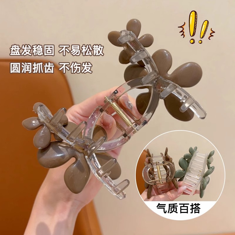 Flores retro para niños un clip de cabello para niñas 2024 nuevo clip de cabello para niñas craneos de pescado para el cabello