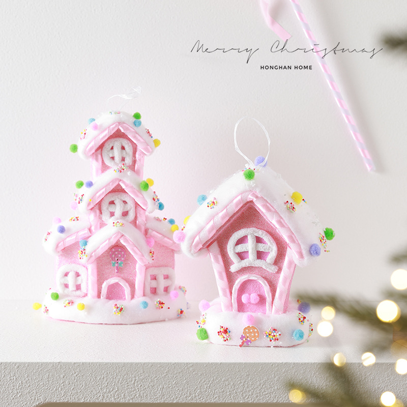 Ventas transfronterizas de muletas coloridas decoraciones de Navidad dulces adornos de árbol de Navidad colgante dopamina props de disparo