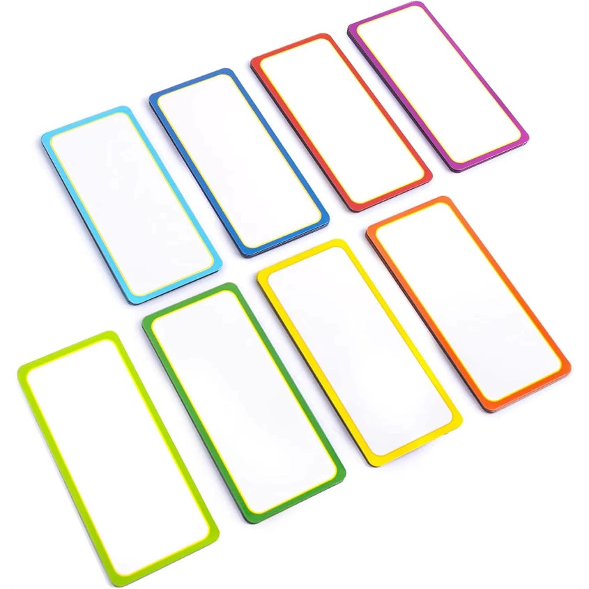 Индивидуальная Магнитная стираемая наклейка с этикеткой именная наклейка Многоразовая наклейка с логотипом Магнитная нашивка холодильник офисная наклейка