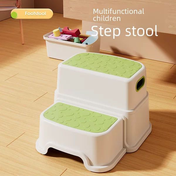 Children's footstool non-slip height-increasing multifunctional washing step storage baby washing step stool toilet pedal
