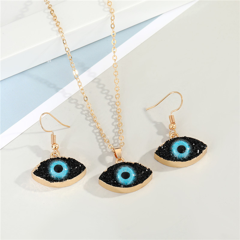 Collier De Boucles D&#39;oreilles Oeil De Démon display picture 4