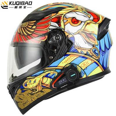 Motosiklet kaskı (dəbilqə) – Safety Gray 3C Certification - flaming-bird-with-k20-bluetooth-m