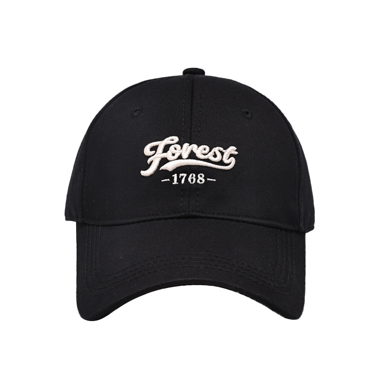 Gran gorra de béisbol bordada coreana para mujeres, cara redonda adecuada beige versátil, bordado amplio para mostrar la cara, gorra de lengua de pato